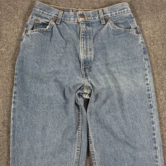 Vintage Levi's Orange Tab Jeans Womens 30 (Fits 28x32) Blue Straight Leg Denim‎ - Picture 3 of 16